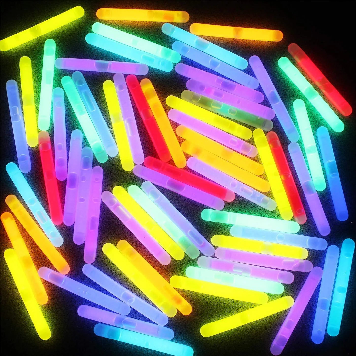 144 Easter Glow Eggs & 288 Mini Glow Sticks, Glow-in-the-dark Easter Basket Stuffing Gifts for Kids
