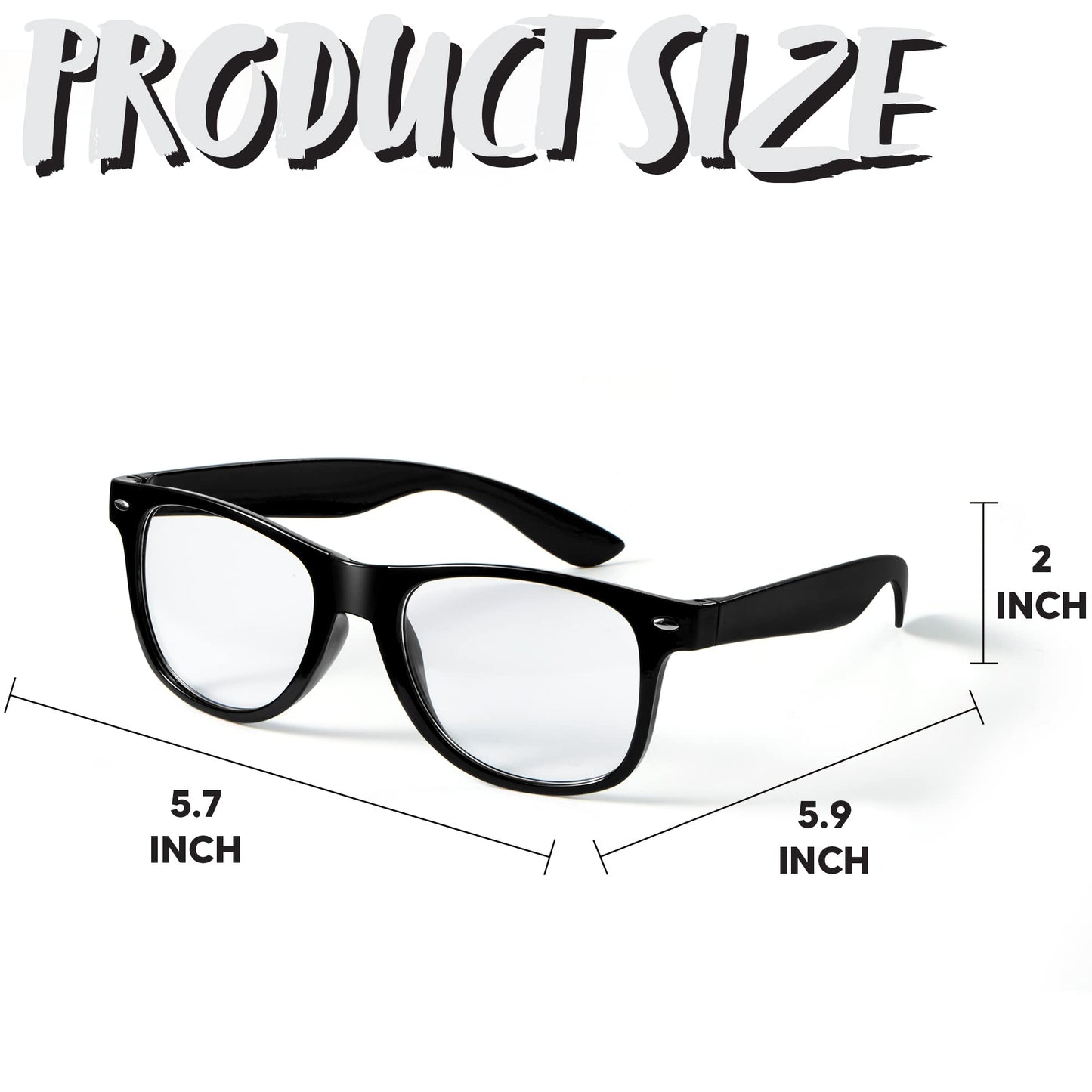 Syncfun Halloween Nerd Glasses,Round Glasses Magic Costume Movie Themed Costume Glasses for Adult Posing Props Masquerade Costume Birthday Party Cosplay Supplies