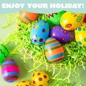 JOYFY 24 PCS 3.15" Printed Easter Eggs Refillable,Colorful Plastic Eggs in Bulk for Easter Hunts,Classroom Prize Supplies Party Favors