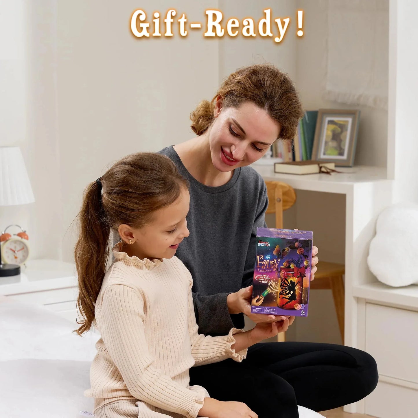 Klever Kits Fairy Lantern Craft Kit, 2-in-1 Moon Lamps Arts and Crafts for Kids, Birthday Halloween Gifts for Girls Age 6 up
