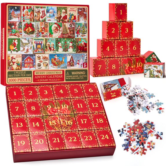 1000 PCS Puzzle 1000 Piece Advent Calendar