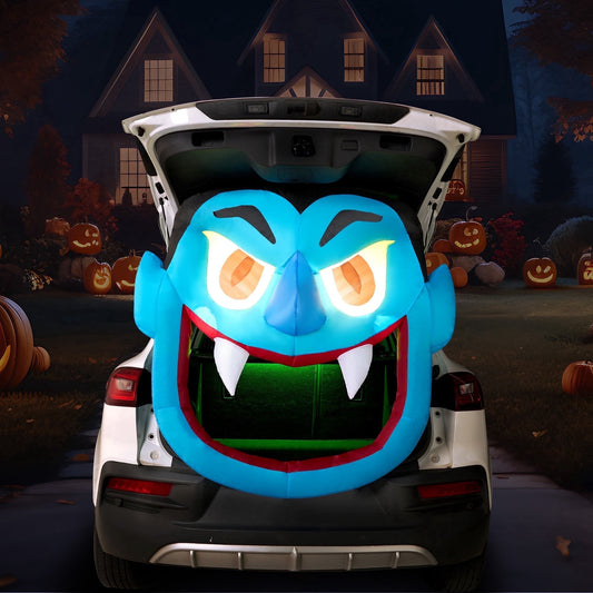 Syncfun 4.5 FT Halloween Inflatable Vampire Decoration,Trunk or Treat Car Decorations Kit with Built-in LED Light for Halloween Party Indoor,Outdoor,Yard,Garden Decor