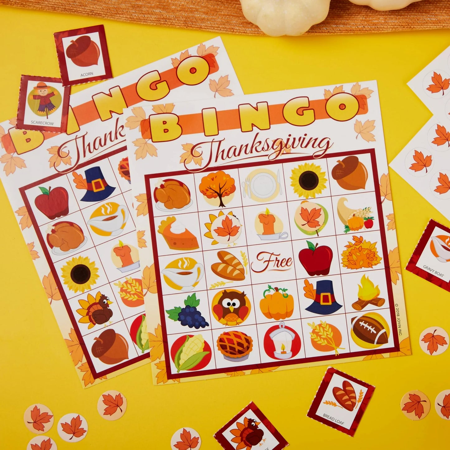 Joyfy 28 Players Thanksgiving Bingo Game for Adult Kids,Thanksgiving Decoration Party Supplies