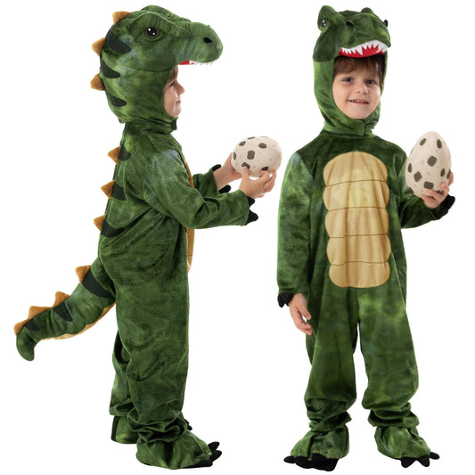 Joyfy Realistic Tyrannosaurus Rex Costume Dinosaur Onesie with Easter Eggs for Kids and Toddlers Halloween Party Dress up