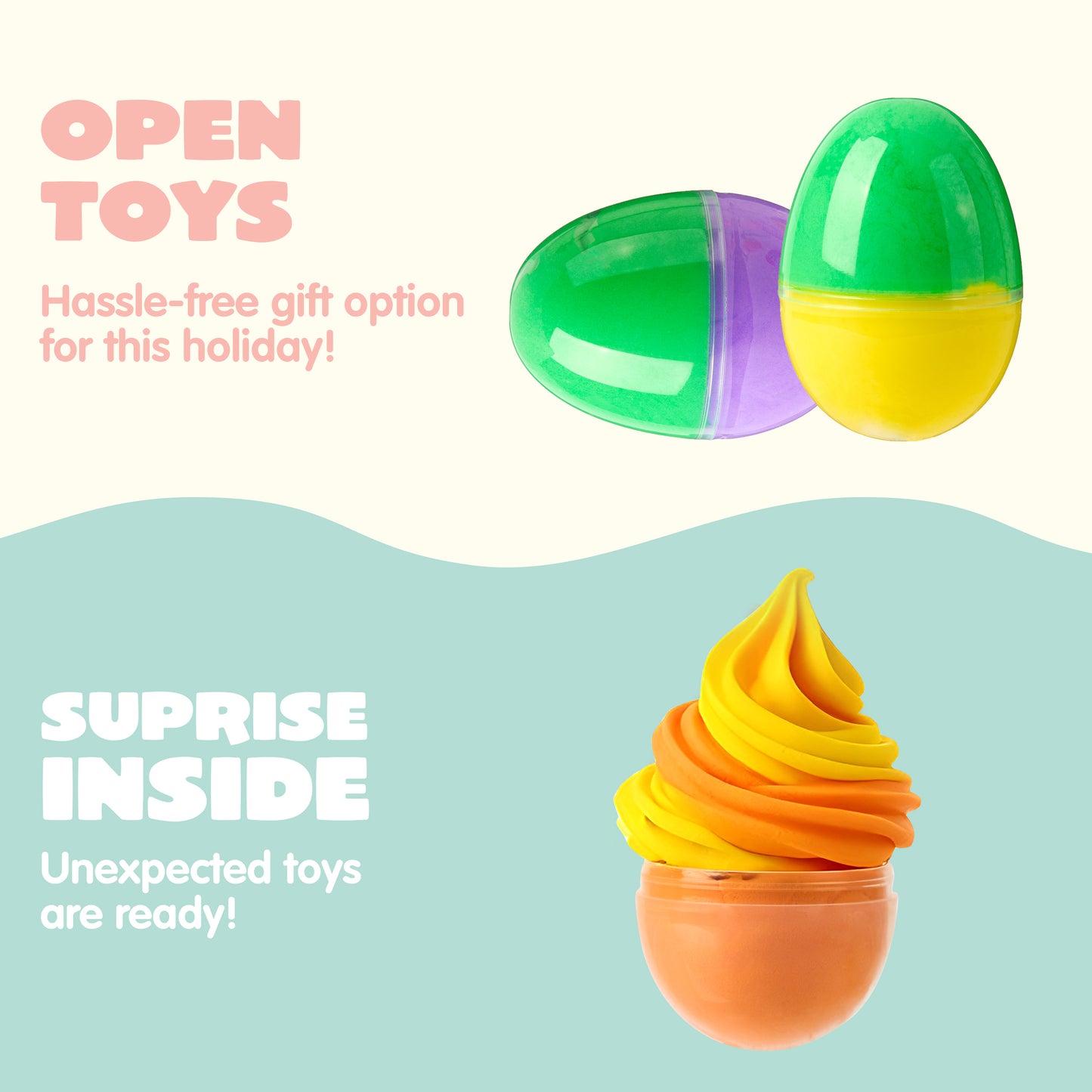 Joyfy 18 Pcs Easter Slime Eggs Kit for Kids Boys Girls Stress Relief Toys Party Favors for Kids,Easter Egg Basket Stuffers Birthday Gifts