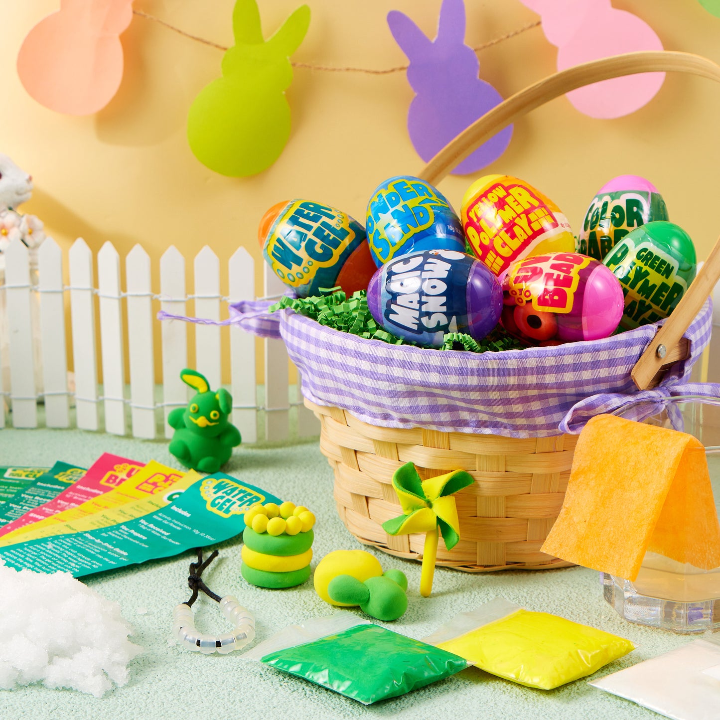 JOYFY 8 Easter Science Experiment Eggs, Colorful Eggs with Pre installed Science Activity Kit