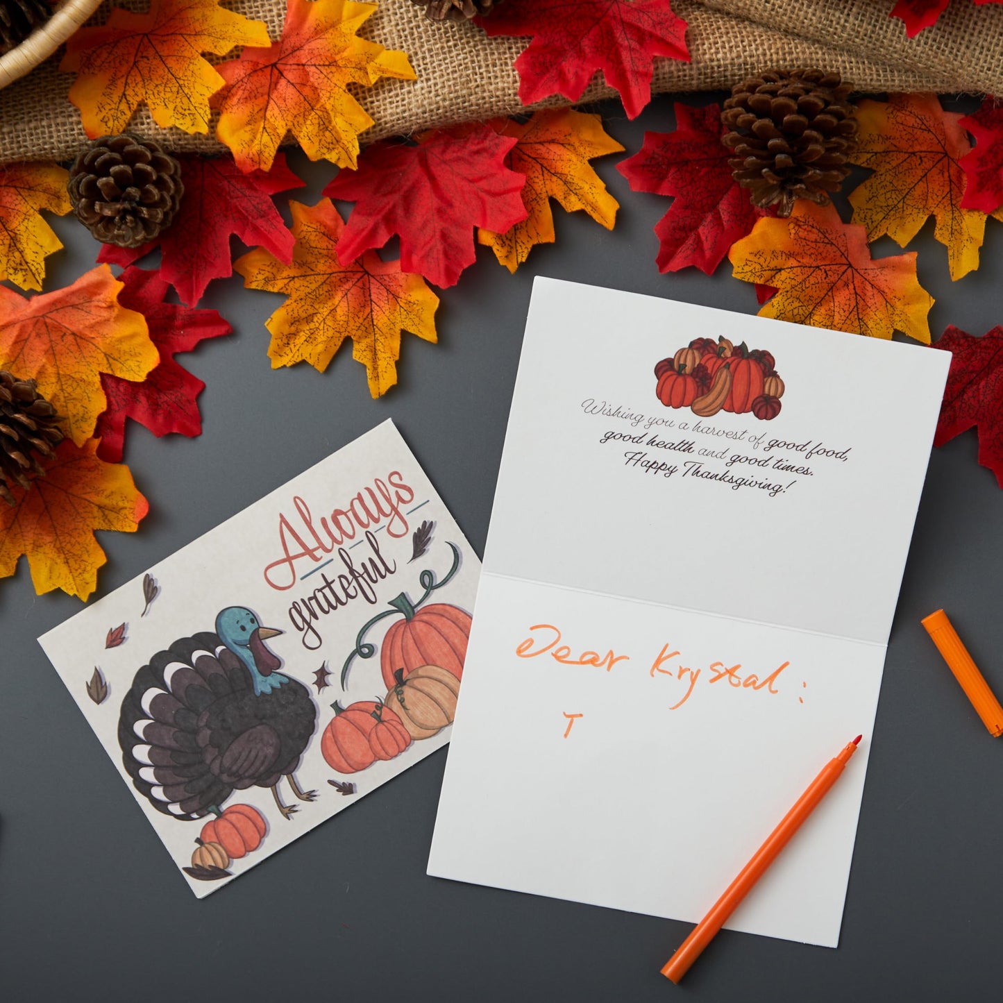 JOYIN 36Pcs Thanksgiving Greeting Gift Cards for Christmas Dinner Holiday Parties Celebrations Harvest