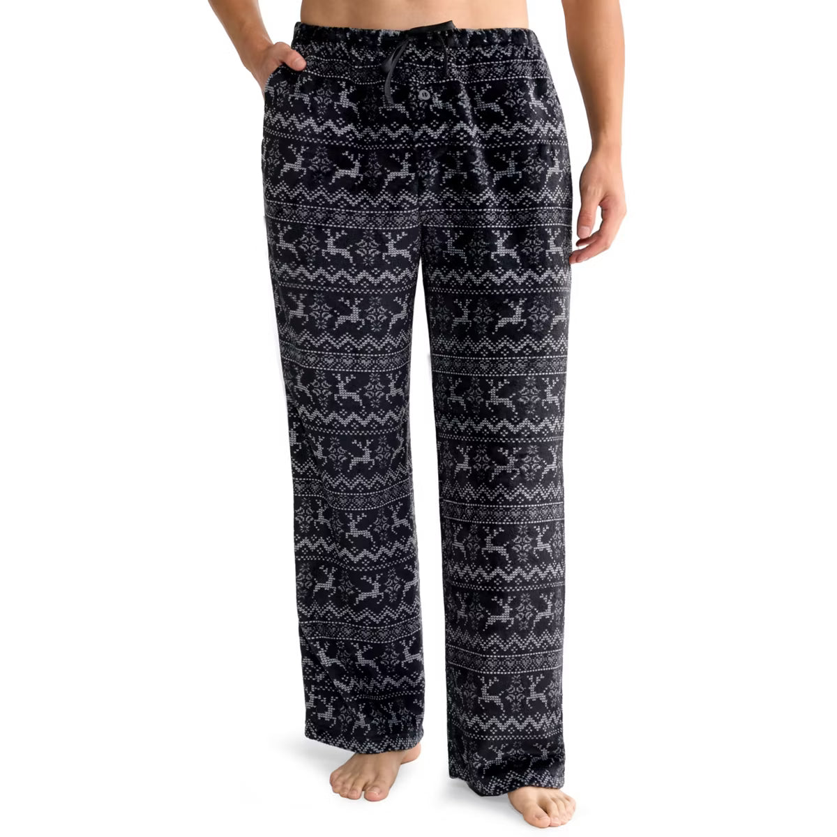 Men micro fleece Pajama Pant Fair Island grey-3XL