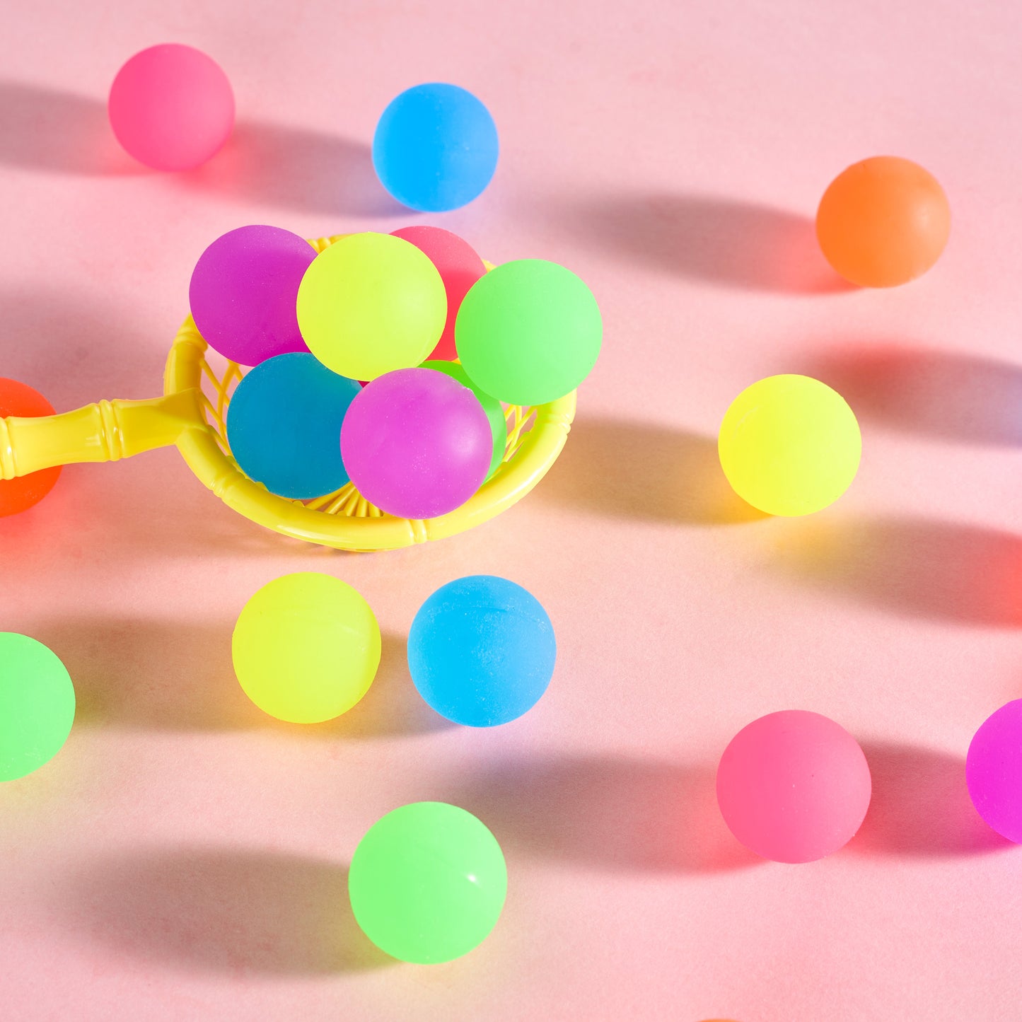 Joyfy 24 Pcs Bouncy Balls Multi Neon Party Favors 6 Colors 32mm Rubber Bouncing Balls Toys for Kids Small Gift for Birthday, Carnival Prize, Goody Bags Stuffers