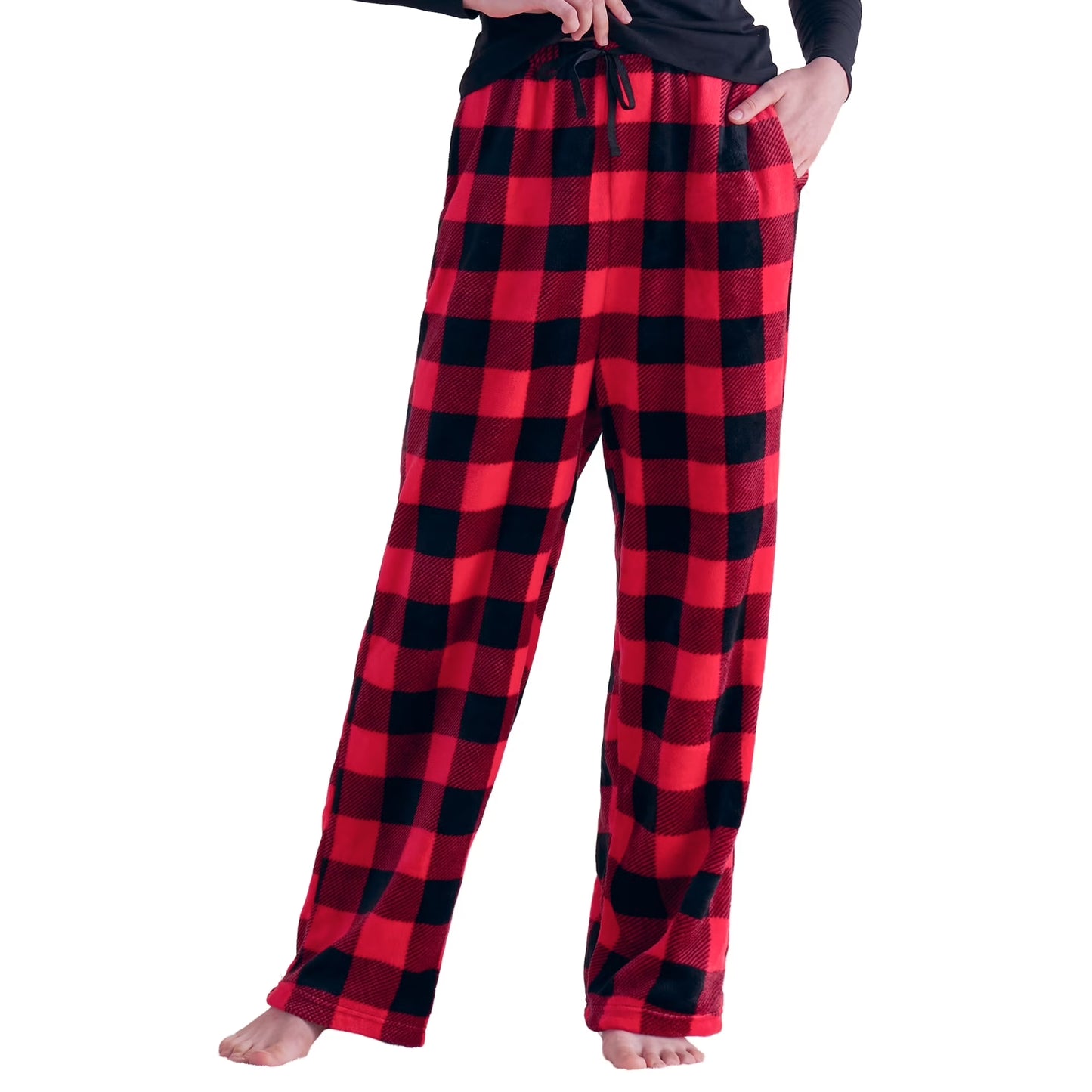 Joyfy Women Pajama Pants£¬Fleece Pajama Pants with Pockets£¬Bottoms Comfy Sleep Lounge PJ Pants