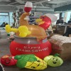 Joyfy  6 FT Thanksgiving Inflatable Turkey Outdoor Decoration