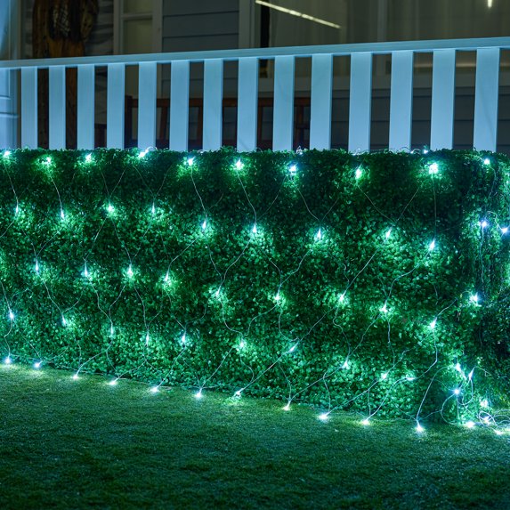 Joyfy 360 Christmas Net Lights for Bushes,6.5 x 15 ft Pure White Incandescent Christmas Lights Net Lights Outdoor Mesh Lights for Bushes Garden Party Xmas Tree Decoration