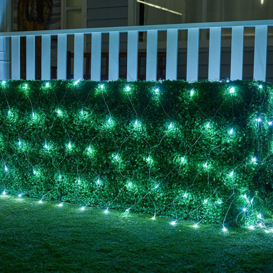 Joyfy 360 Christmas Net Lights for Bushes,6.5 x 15 ft Pure White Incandescent Christmas Lights Net Lights Outdoor Mesh Lights for Bushes Garden Party Xmas Tree Decoration