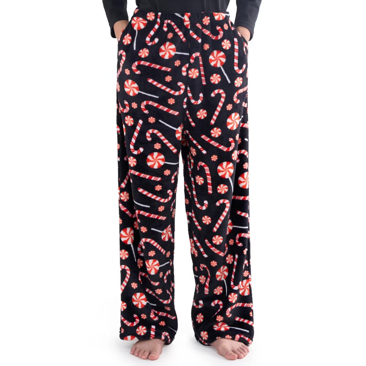 Joyfy Pajama Bottoms for Boys Pajama Pants Flannel Lounge Pant with Pockets Elastic Waist Plaid S/M/LXL/XXL Soft Long Pj Bottoms for 5-14 Year Old Boy