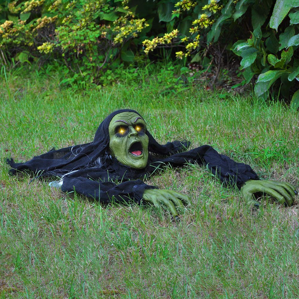 JOYIN Halloween Décor Groundbreaker Zombie with Sound and Flashing Eyes for Yard Decorations