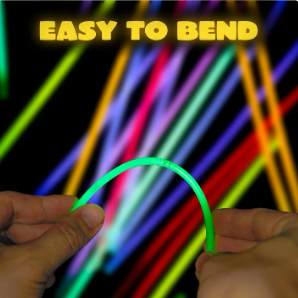 Joyfy 400 Pcs Glow Sticks Bulk 8" Bracelets Necklaces Glow in the Dark Glowsticks Super Bright Light Up Party Favors Neon Party Supplies for Halloween Christmas Easter