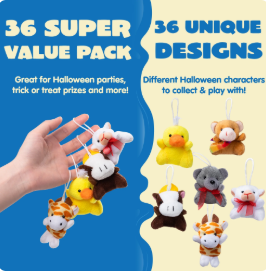 Joyfy 36 Pcs Mini Stuffed Animals Bulk Small Animal Plush Toys Party Favors for Kids, Pinata Fillers, Carnival Prizes, Teacher Student Gifts Prizes, Birthday Party Supplies