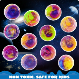 JOYFY 24 Pcs Galaxy Slime Cup Party Favors, Stretchy, Non-Sticky and Safe for Girls and Boys, Classroom Reward, Easter Basket Stuffers, Birthday Party Supplies