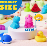 Joyfy 50 Pcs Mochi Squishy Toys Set Mini Mochi Party Favors for Kids & Adults Kawaii Fidget Toys for Stress Relief, Small Prize Box Toys for Kids Classroom, Pinata Stuffers