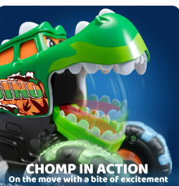JOYFY 3 Pack Monster Truck Toy - Motion Activated Light-Up Cars for Toddlers - Monster Treads Lightning Wheels - Baby Toy Present - Press & Go Cars for Boys Girls Birthday Gifts Easter Basket Stuffer