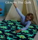 Joyfy Glow in The Dark Dinosaur Blanket for Kids Gifts for Boys 50" x 60" Soft Cozy Flannel Kids Throw Blanket