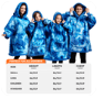 Joyfy Wearable Blanket Oversized Sherpa Sweatshirt, Warm and Cozy Hoodie Blanket for Adult Christmas Birthday Gift