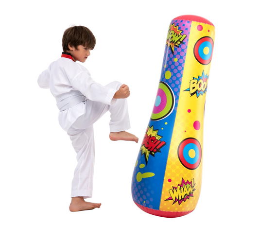 SYNCFUN Kids Inflatable PVC Punching Bag, 47"