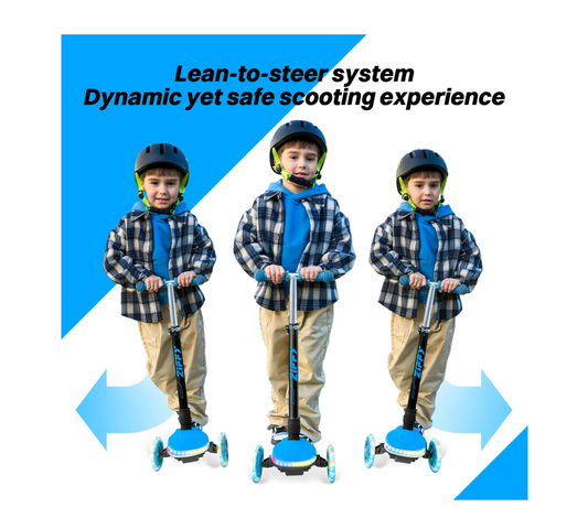Kids Scooter for Age 3-12,Light Up Scooter,blue