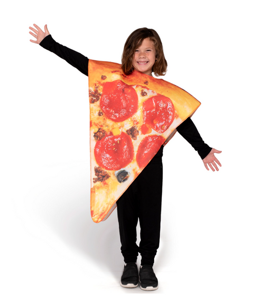 Joyfy Halloween Pizza Costume for Kids, Pizza Slice Food Costume Funny Suit for Toddler Child Teens Halloween Party Cosplay