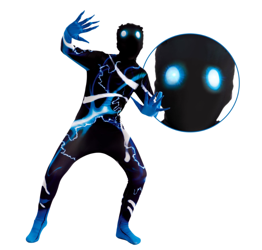 Joyfy Scary Demon Halloween Costume for Kids, Slenderman Skin Bodysuit Skinsuit for Boys Girls Halloween Dress up Party Age up to 12 Years