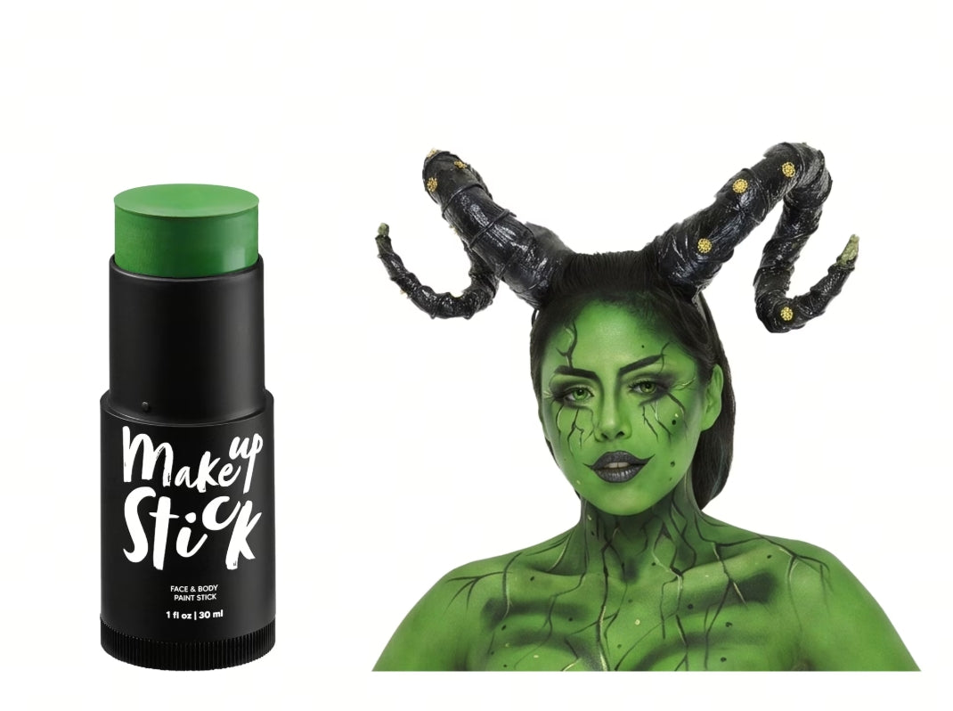 Joyfy 1 oz Halloween Green Face Paint Stick,Halloween Body Paint Stick SFX Makeup for Cosplay for Adult Kids