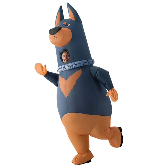 Joyfy Halloween Inflatable Costume for Adults ,Doberman Full Body Inflatable Dog Costume for Halloween Cosplay Puppy Theme Party