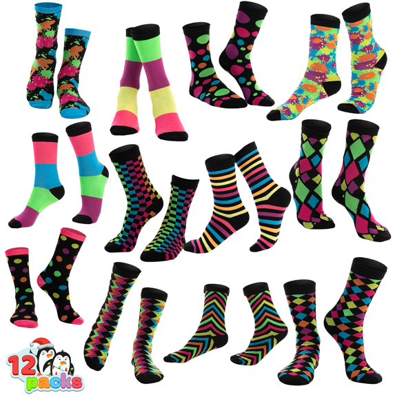 Joyfy 12 Pairs Christmas Socks Women, Plush Crazy Novelty Christmas Socks, Women's Holiday Christmas Socks, Christmas Gifts