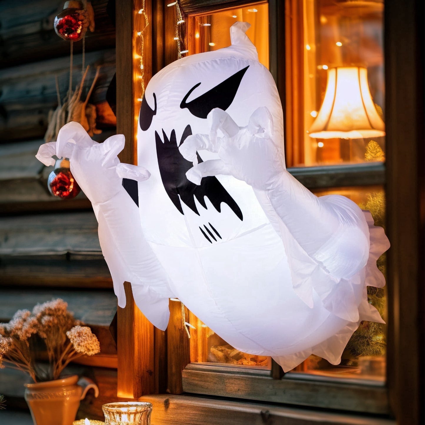 4.5ft Tall Scary Doll Inflatable Decoration