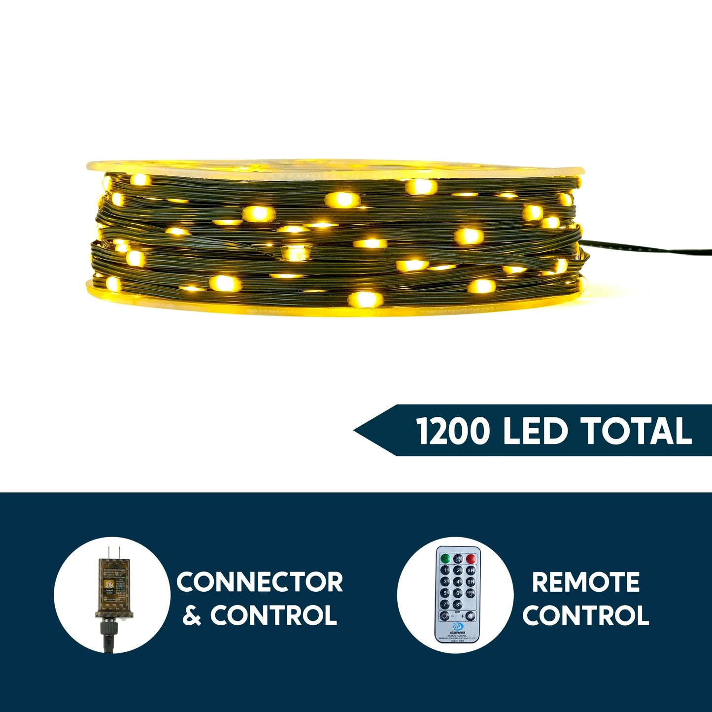 Joyfy 1200 Led Christmas Lights,393 FT Christmas Lights with Remote Outdoor Decorations,Christmas Tree Lights with 8 Modes Timer for Holiday Xmas Party