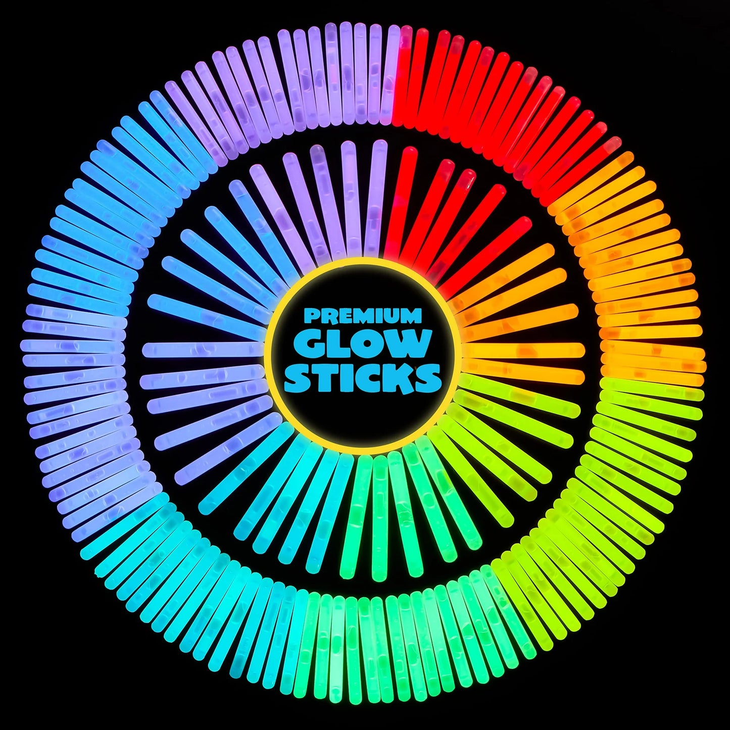 SYNCFUN 200 Pcs Mini Glow Sticks Bulk with 8 Colors for Party Supplies, Glow-in-The-Dark, Easter Basket Stuffers Party Favor