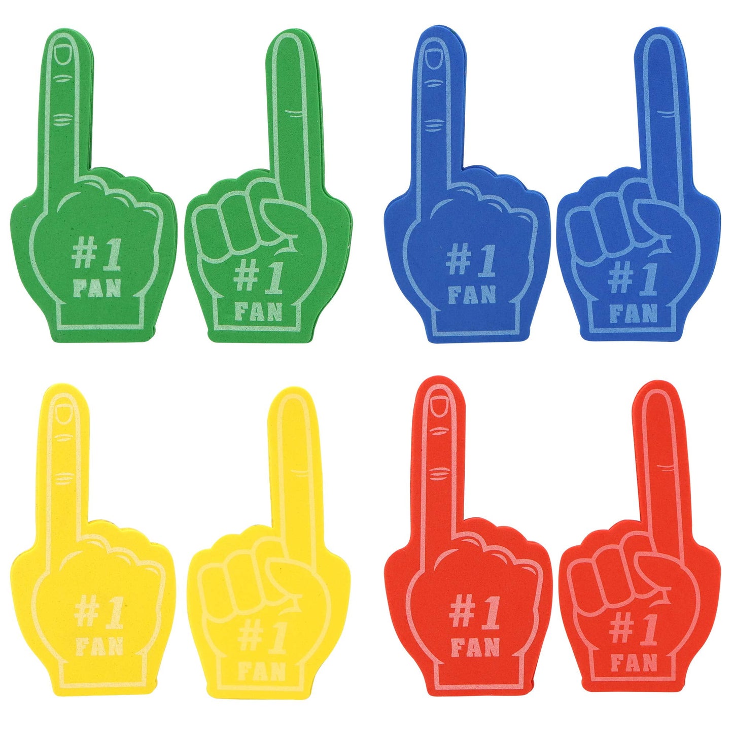 28 Pcs Valentines Day Cards with Foam Fingers for Kids Boys, Sports Fan Cheering Foams for Sports Event Games Valentines Hand Party Favors, Valentines Exchange Cards