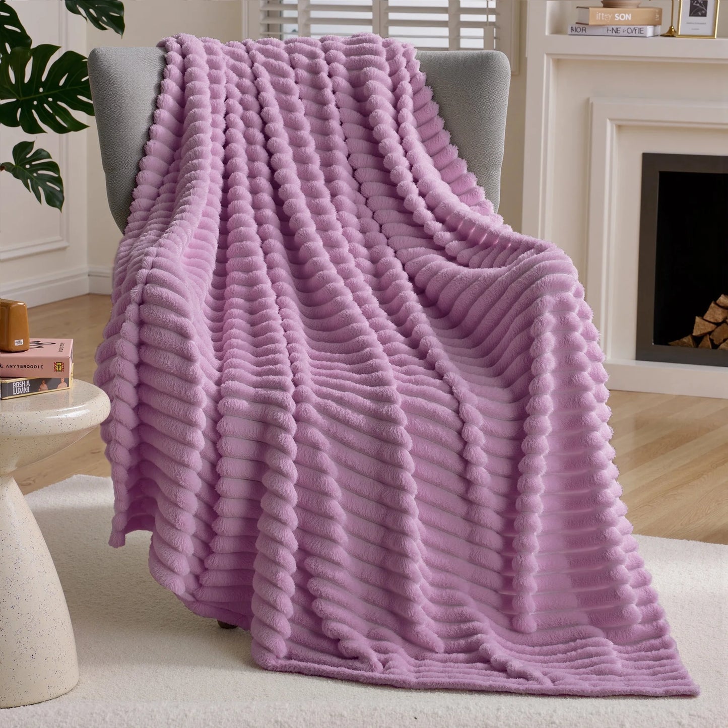 Joyfy Throw Blanket for Couch,Bed,Sofa,Soft Throw Blanket Knitted,Gifts for Women Mom Girls,Throw Home Room Decor Aesthetic for Women Christmas Birthday Gifts 50x60 in