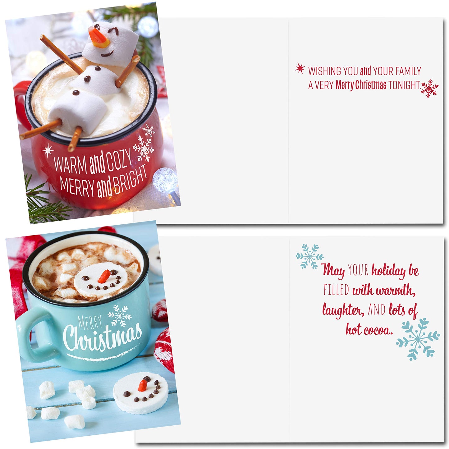 Joyfy 72 Pcs Christmas Holiday Greeting Cards with Envelopes for Winter Xmas Season Merry Christmas Cards, Winter Animal Collection, Wintertime Gifts Cards