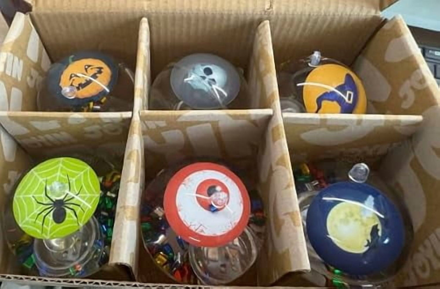 Joyfy Halloween Led Bouncing Balls, 6 PCS