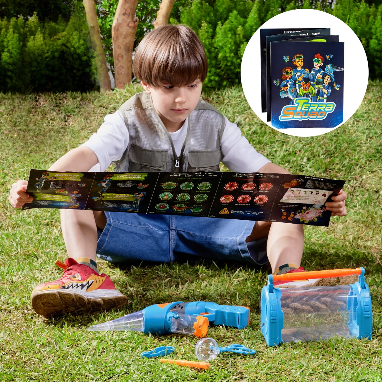 Vacuum Bug Catcher, Bug Catcher Kit for Kids for Backyard Exploration, Includes Insect Casing with Magnification, Outdoor Gifts for Boys/Girls