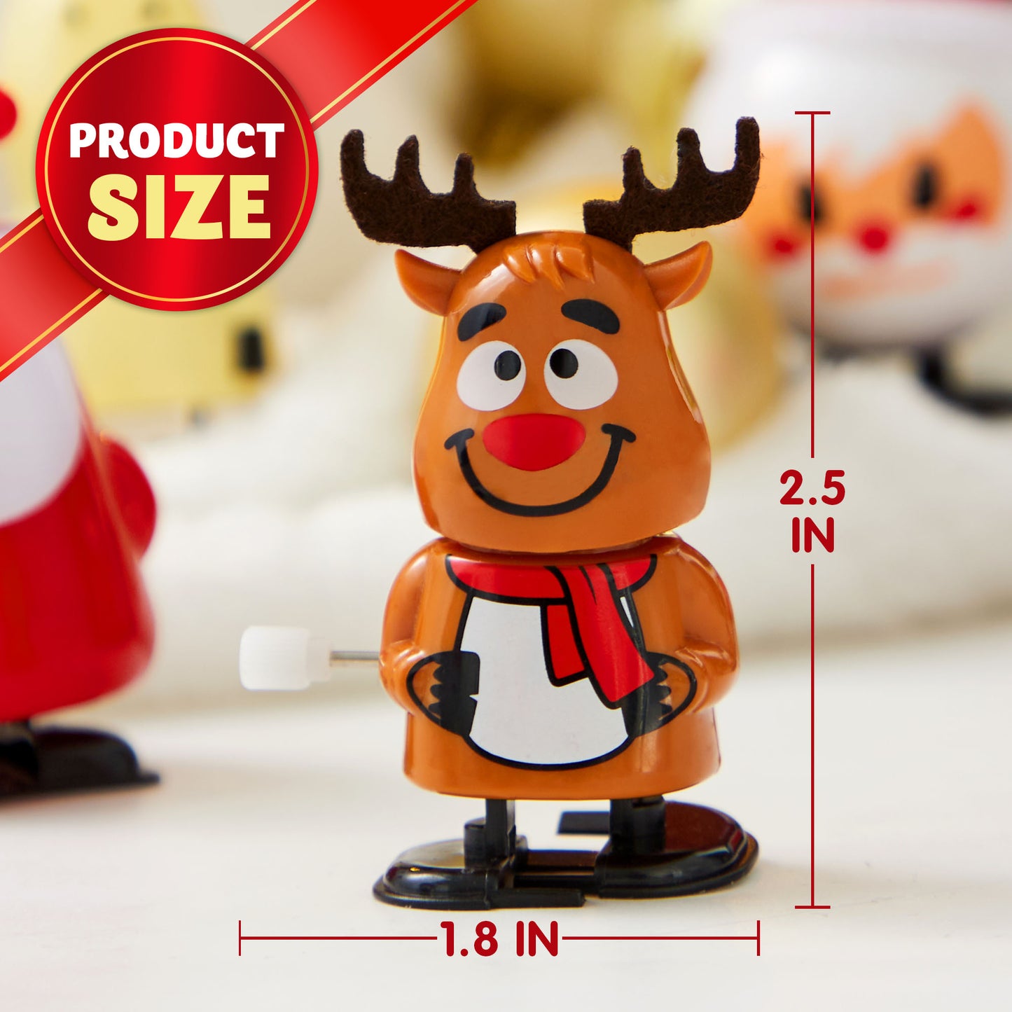 Joyfy 24 Pcs Christmas Wind Up Toys for Kids Party Favors,Clockwork Toys for Child Xmas Stuffers Birthday Gifts