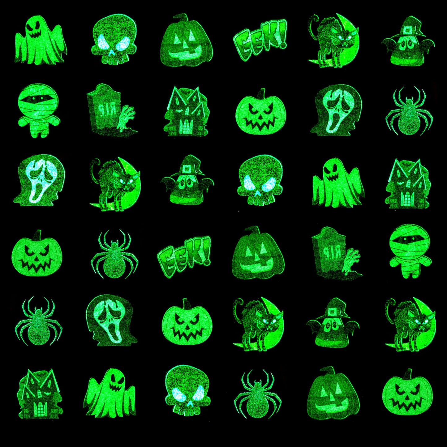 Joyfy 144 Pcs Halloween Temporary Tattoos,Glow in The Dark Tattoos for Kids,Halloween Toys Bulk,Halloween Trick or Treat Toys,Halloween Party Favor