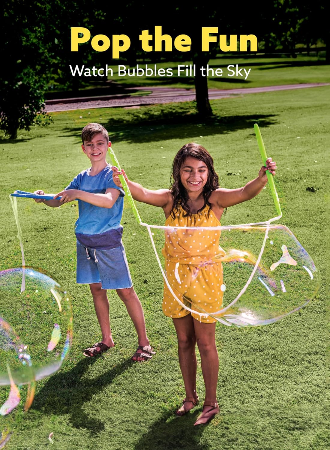 SYNCFUN Bubble Solution Concentrated 6 Giant Pack Bubble Refill for Toys, Easter Outdoor Activities
