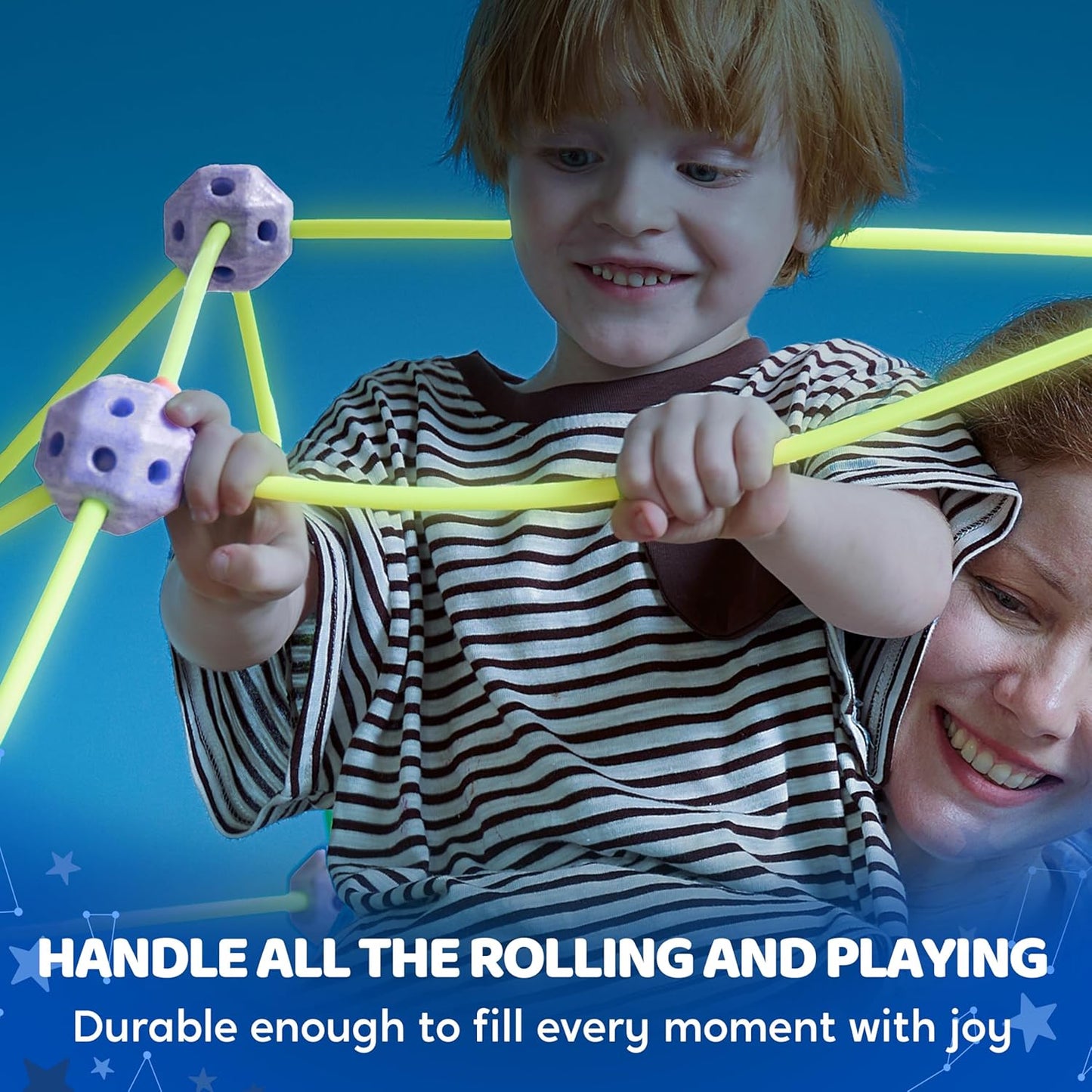 SYNCFUN Fort Building Kit for Kids, Glow in The Dark Creative Construction Toy Kids Tunnel DIY STEM Toy Birthday Gift for Boys and Girls Aged 4-12