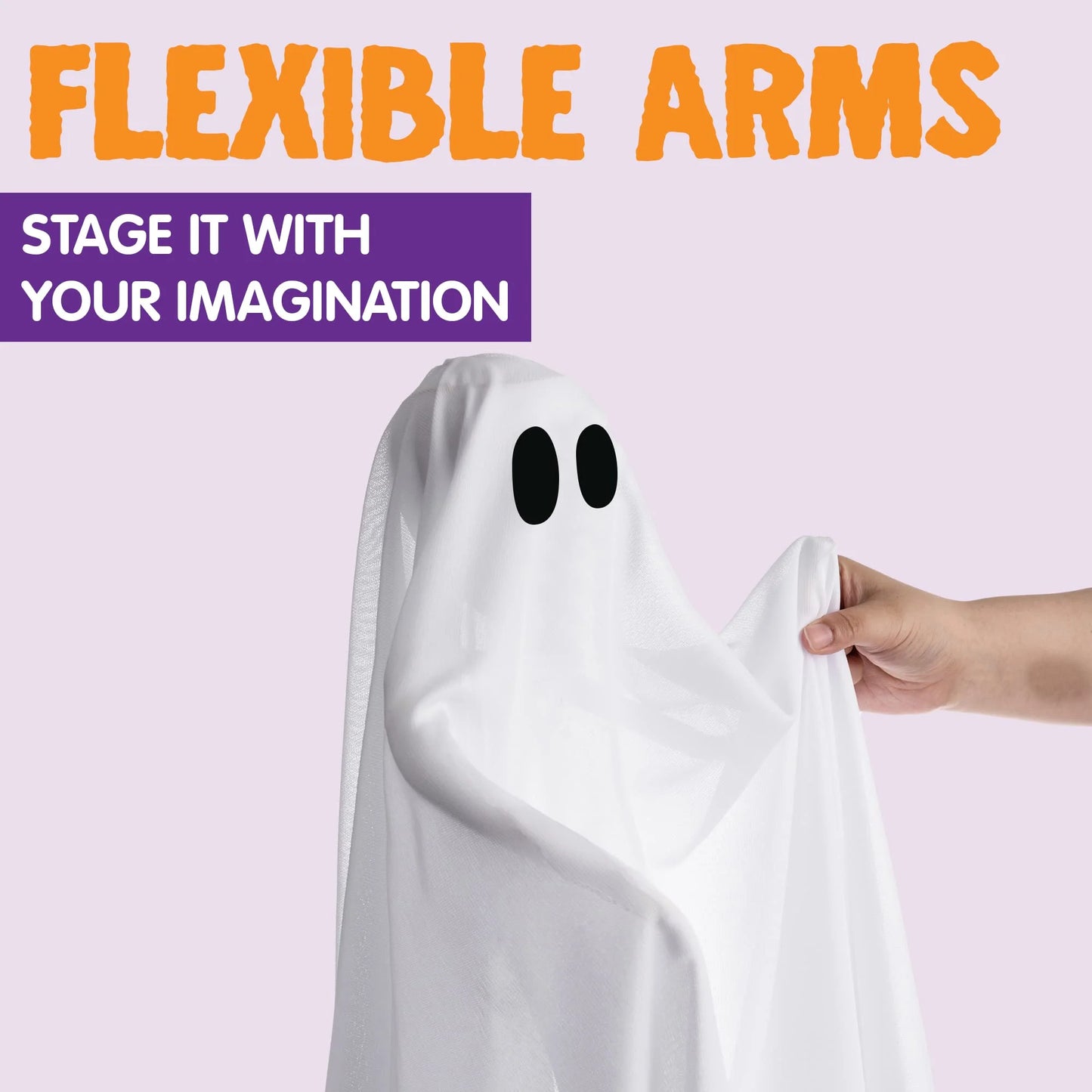 Syncfun 47 Inch Hanging Ghosts Halloween Decor,Halloween Light up White Ghosts with Spooky Blue LED Light,Halloween Outdoor Yard Porch Decorations,Haunted House Decorations