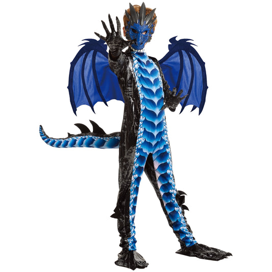Syncfun Dragon Costume for Kids, Boys Dragon Costume with Dragon Wings, Tail and Mask Set for Toddlers Halloween Dress Up 5 12 Years