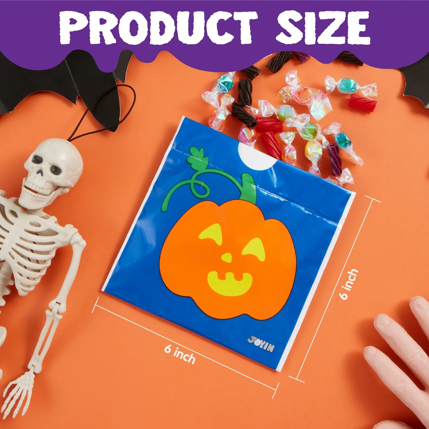 96 Pcs Halloween Treat Bags,Halloween Small Drawstring Candy Bags Goodie Bags Trick or Treat Bags Gift Bags