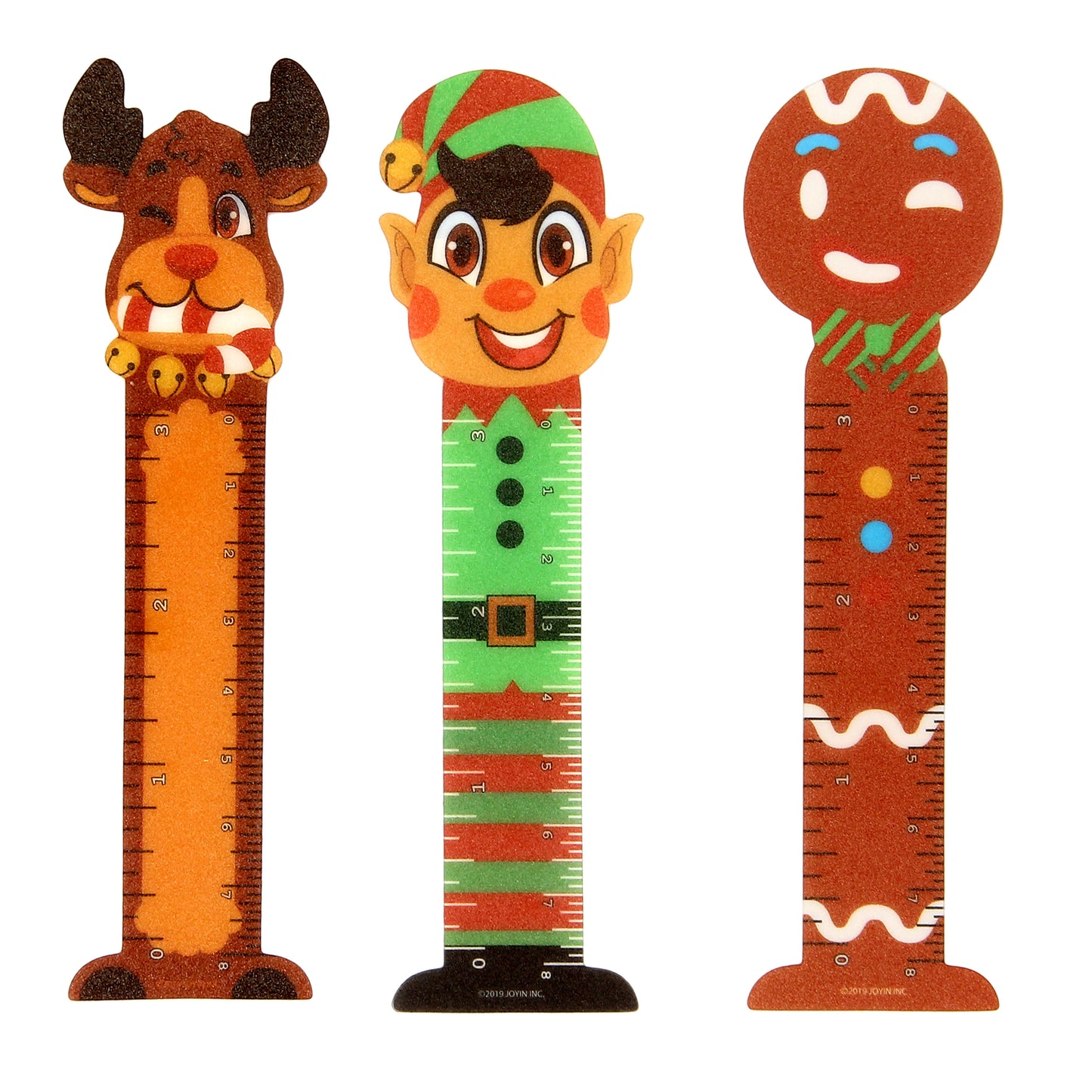 SYNCFUN Christmas Rulers in 6 Designs, 144 Pcs