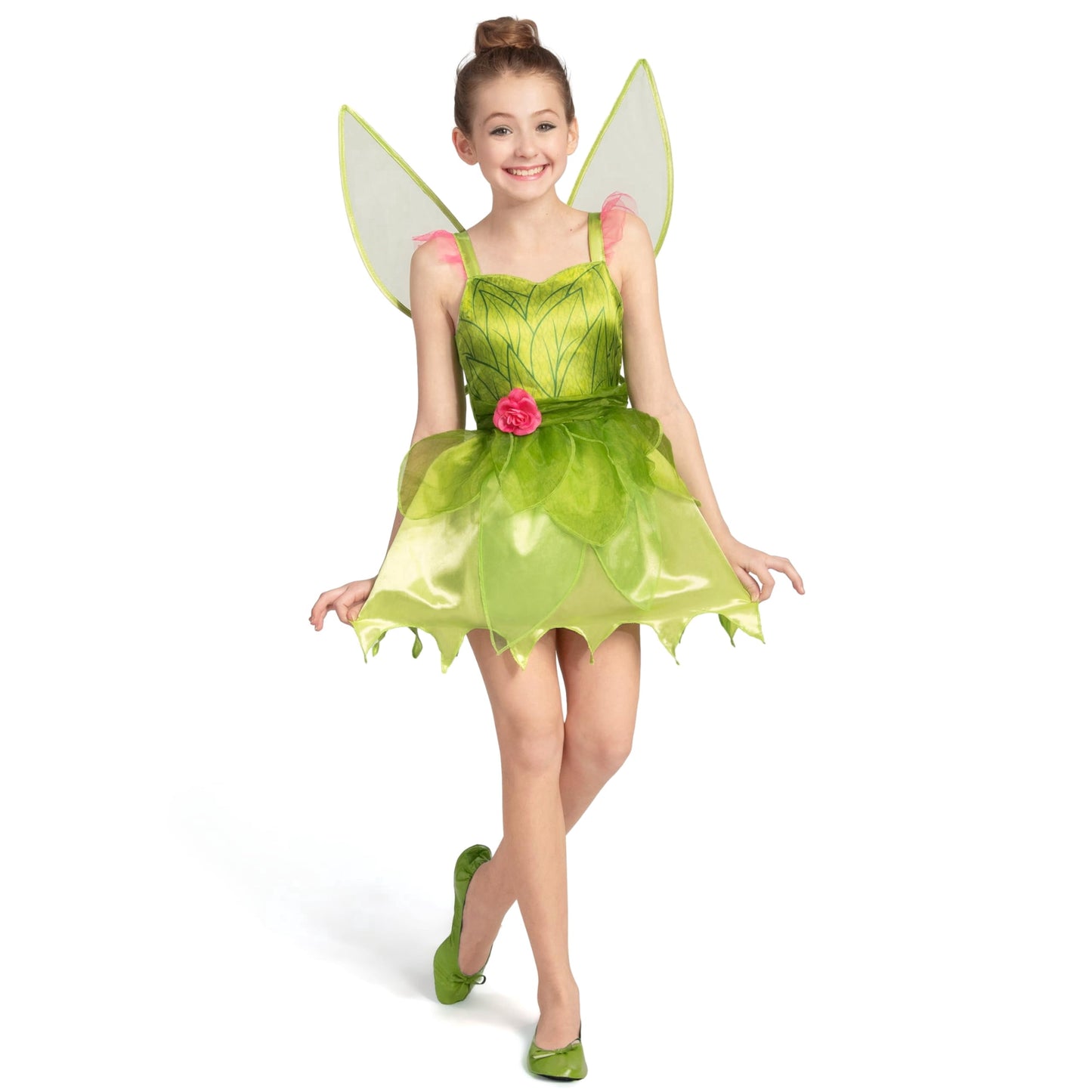 Joyfy Halloween Fairy Costume for Girls, Toddlers Green Fairy Fairytale Costume Dress, Fairy Tutu Dress for Kids Halloween Themed Party Role Play Cosplay 3 10 Years
